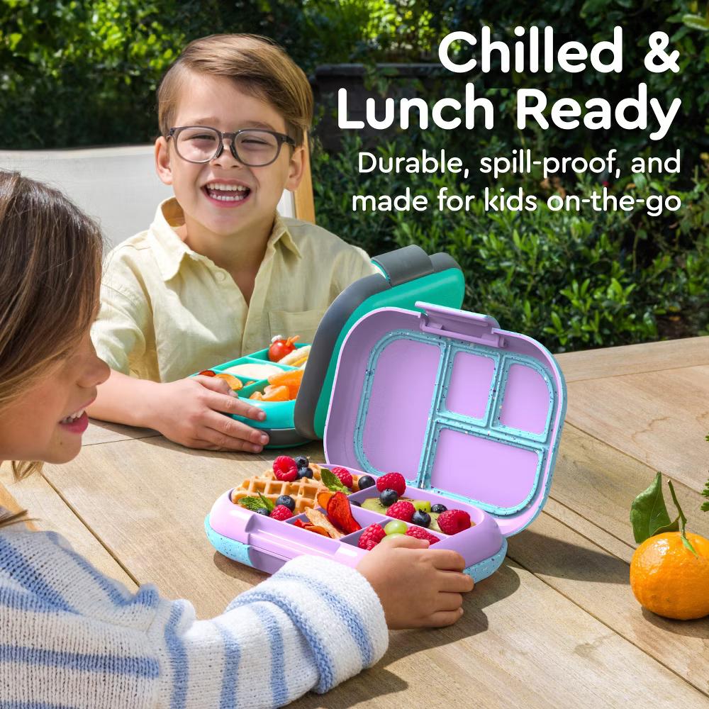 Kids' Chill Lunch Box, Bento-Style Solution, 4 Compartments & Removable Ice Pack - Image 89