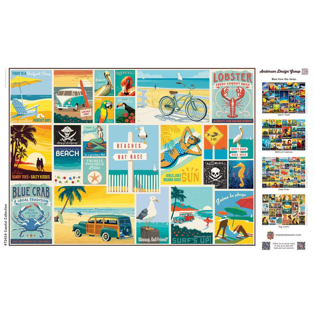 1000 Piece Jigsaw Puzzle - Coastal Collection - 19.25"x26.75" - Image 5