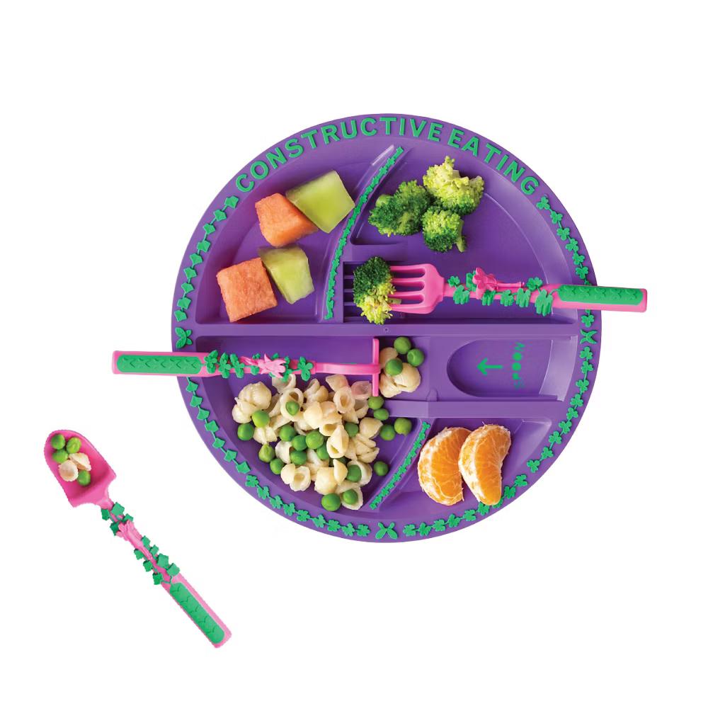 Constructive Eating Utensil and Divided Plate Set for Kids and Toddlers - Image 13