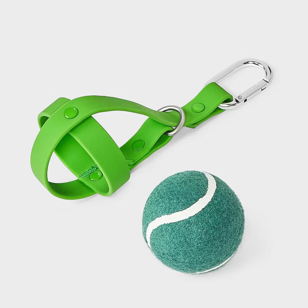 Tennis Ball with Holder Dog Ball Toy - Clover