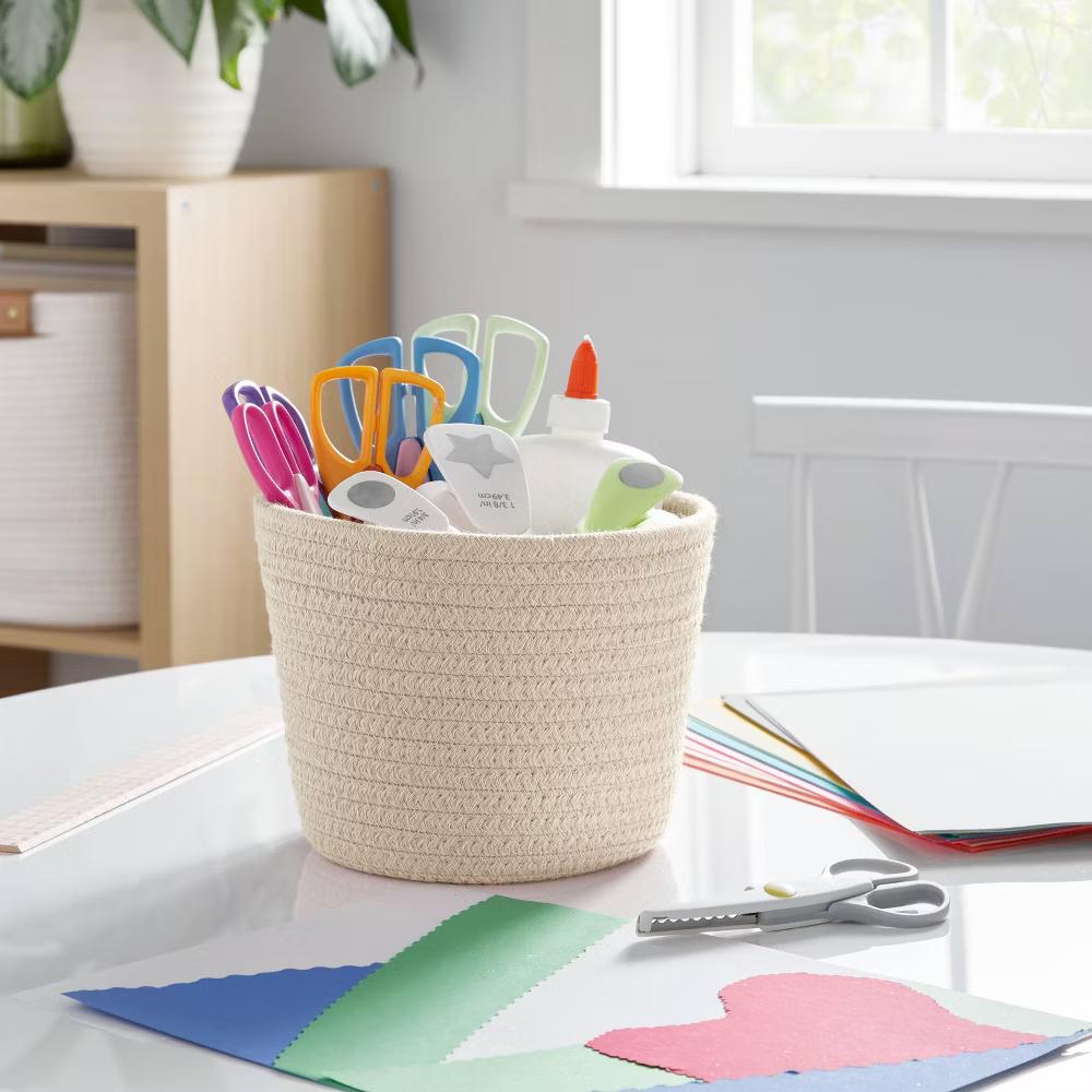 Decorative Coiled Rope Basket - Image 5