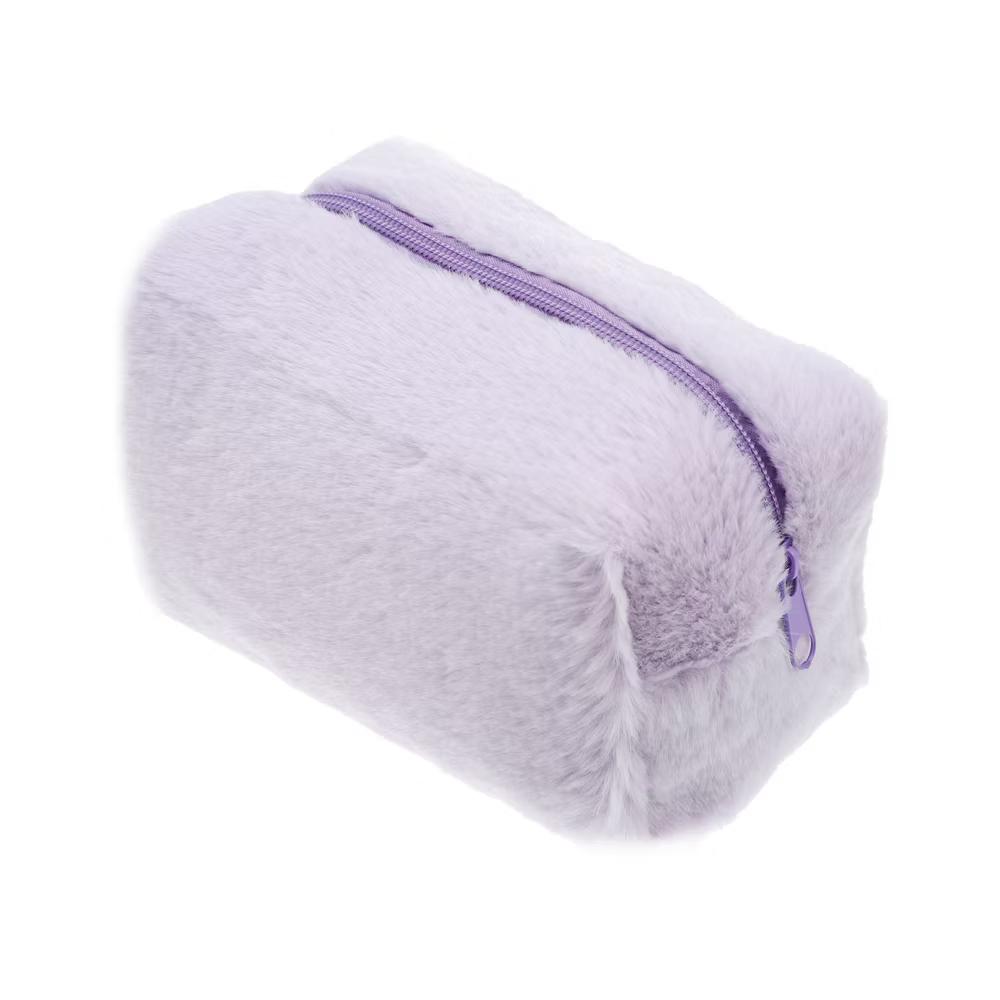 Cosmetic Travel Zipper Multi-functional Small Plush Makeup Bag 1 Pc - Image 14