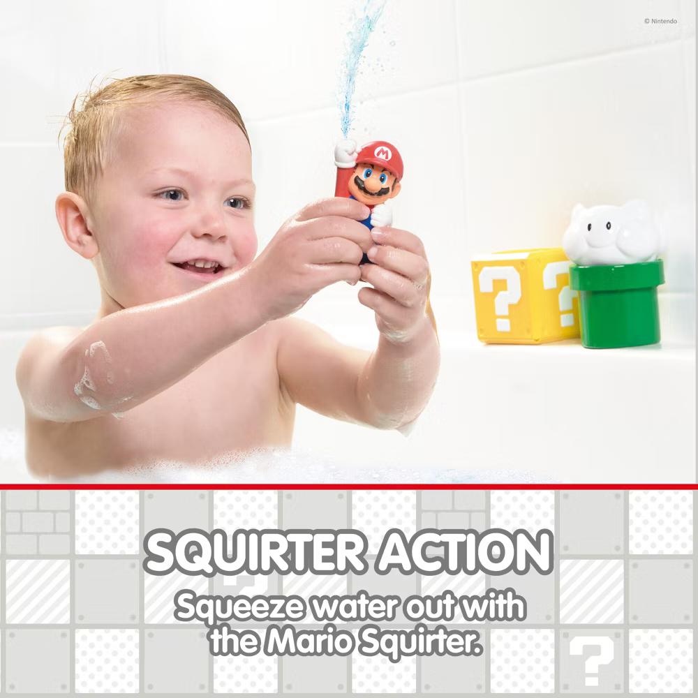 Tomy Toomies My Mario Pour and Nest Bath Toys Set - 4pc - Image 7