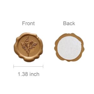 Adhesive Wax Seal Stickers for Envelopes, Wedding Invitations, Christmas Packages, Gifts, Parties (30pcs)