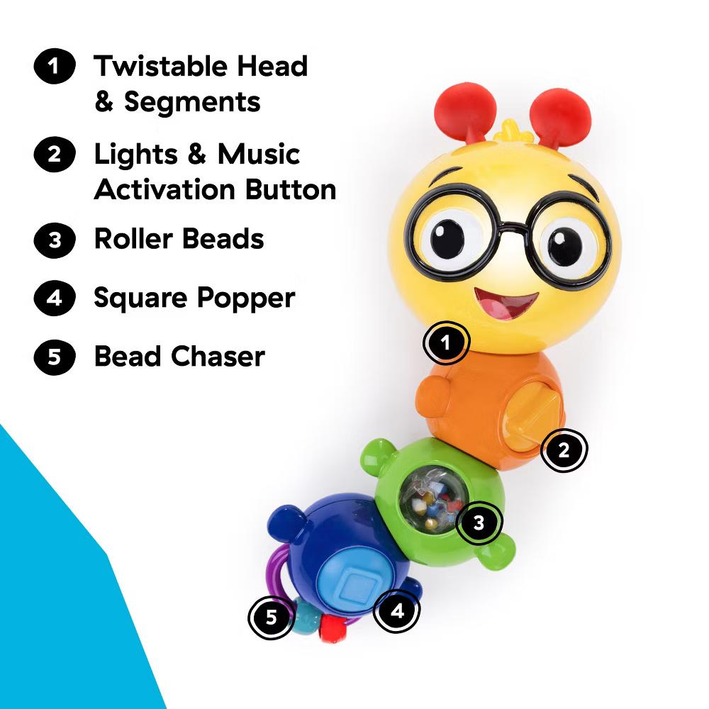 Baby Einstein Twist-a-Pal Cal Sensory Toy - 6-36m - Image 3