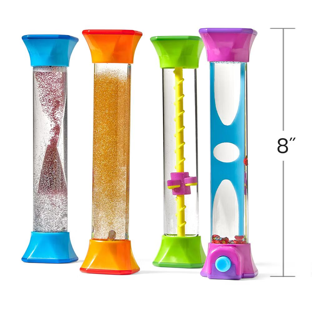 hand2mind Sensory Fidget Tubes, Mesmerizing Liquid Motion Sensory Bottles, Fidget Toys, Ages 3+ - Image 3