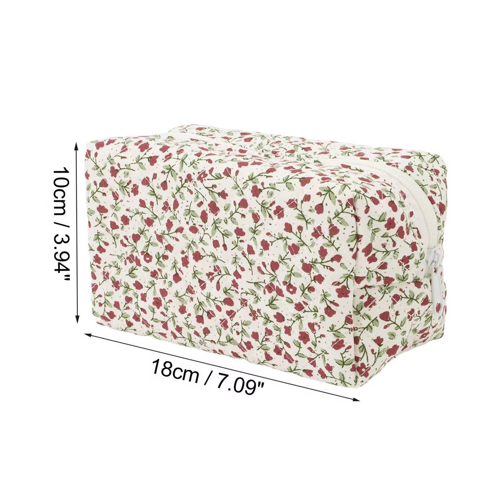 Women Portable Little Flower Pattern Makeup Bag 1 Pc - Image 19