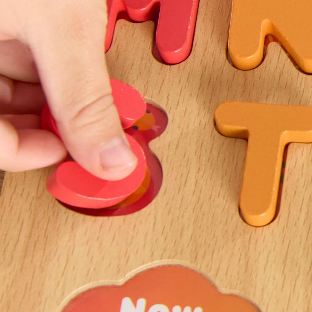 Rainbow & ABC Wooden Puzzle Set (2-Pack) - Kids Learning Puzzles Ages 3+ - Image 6
