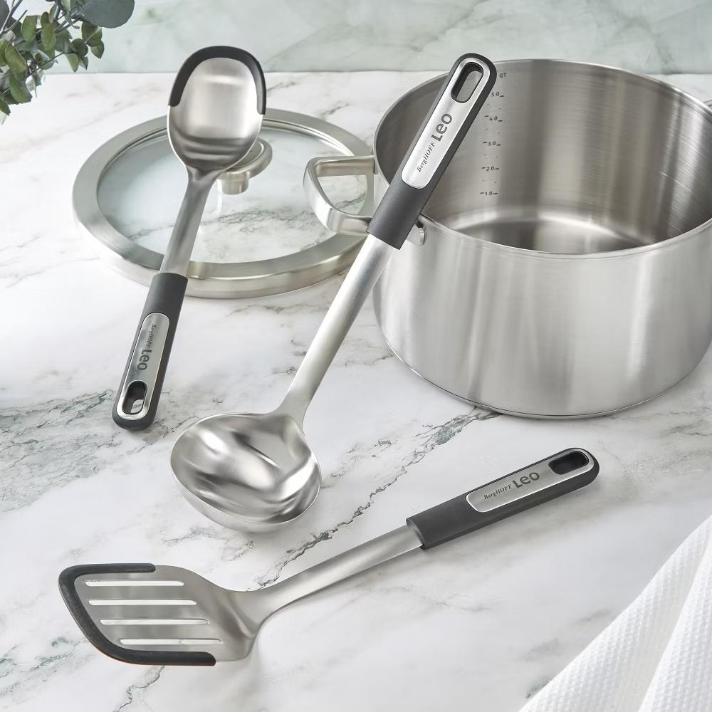 BergHOFF Graphite 2Pc Turner and Serving Spoon Set