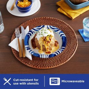 Ultra 8.5" Paper Plates - 30ct: Microwave-Safe, Leak & Cut-Resistant, Floral Pattern, Round Shape