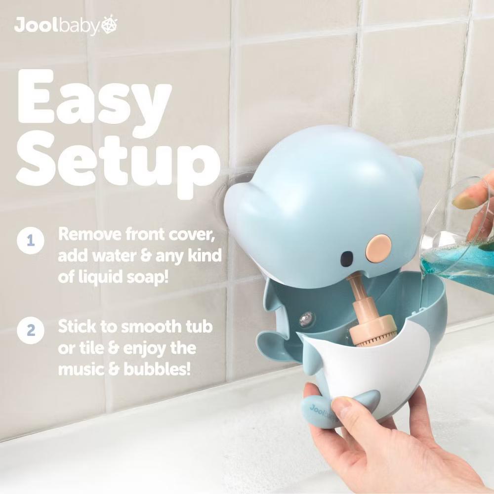 Jool Baby Dolphin Bubble Foam Maker Bath Toy: Interactive Plastic Bathing Companion with Animal Educational Focus - Image 5