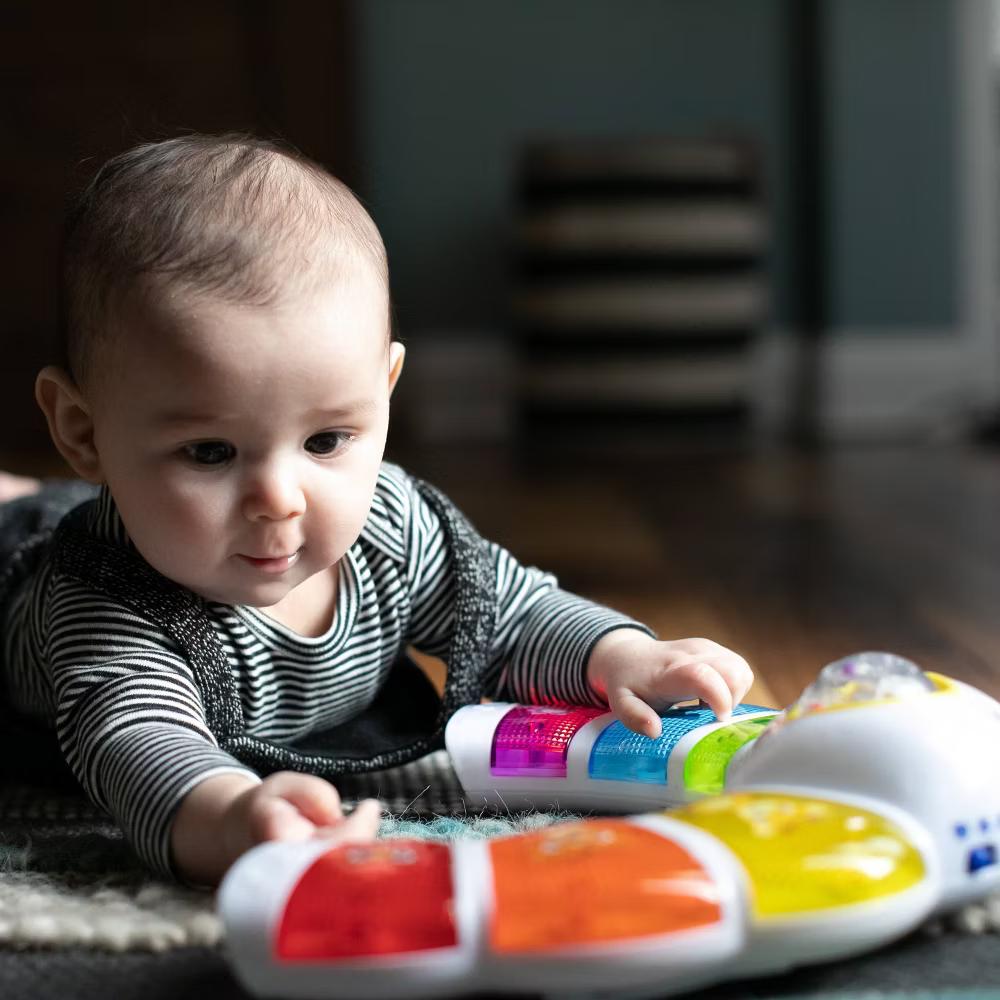 Baby Einstein Glow & Discover Light Bar Tummy Time Toy: Sensory Development, Music, Illustrated Animals, Multiple Modes - Image 4
