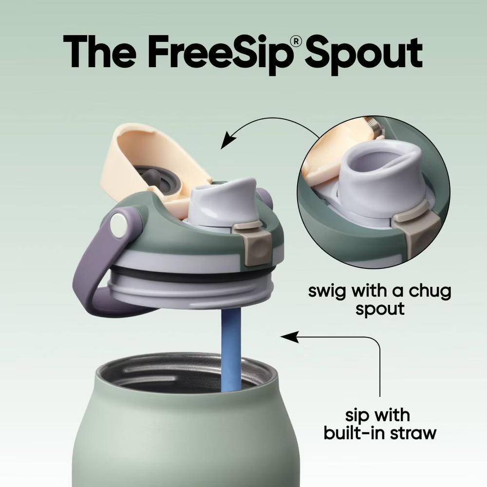 Stainless Steel FreeSip Sway Water Bottle - Image 130