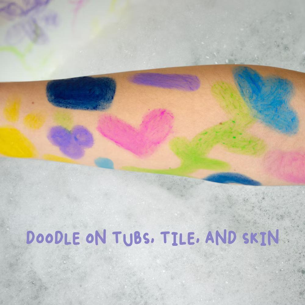 Mr. Bubble Bath Time Body Paints, Set of 6 Different Colors and Scents - Image 8