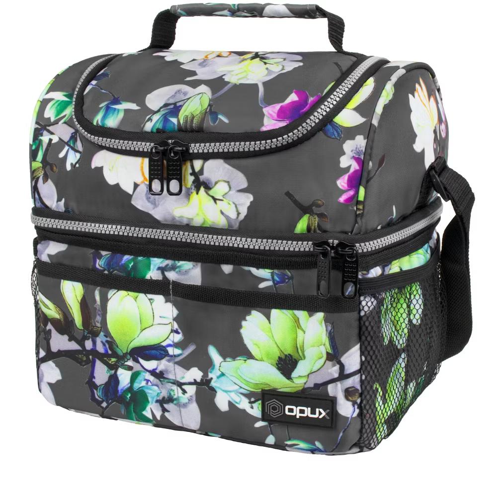 Double Decker Lunch Box Men Women, Insulated Leakproof Cooler Bag Adult Work, Dual Compartment Pail Tote Boys Girls Kids - Image 19