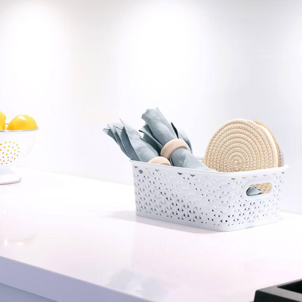 Y-Weave Small Decorative Storage Basket - Image 11