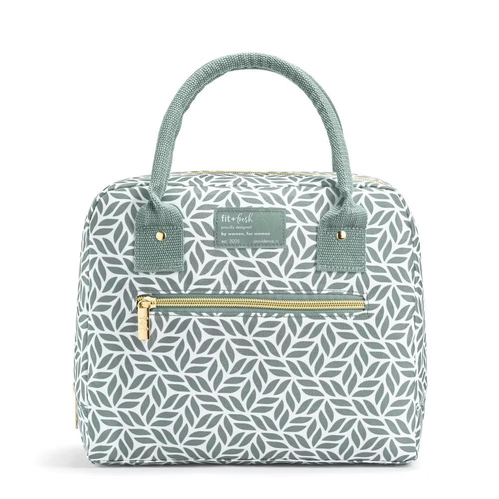 Bloomington Lunch Bag - Sage Tesselating Geo: Insulated Lunchbox Set