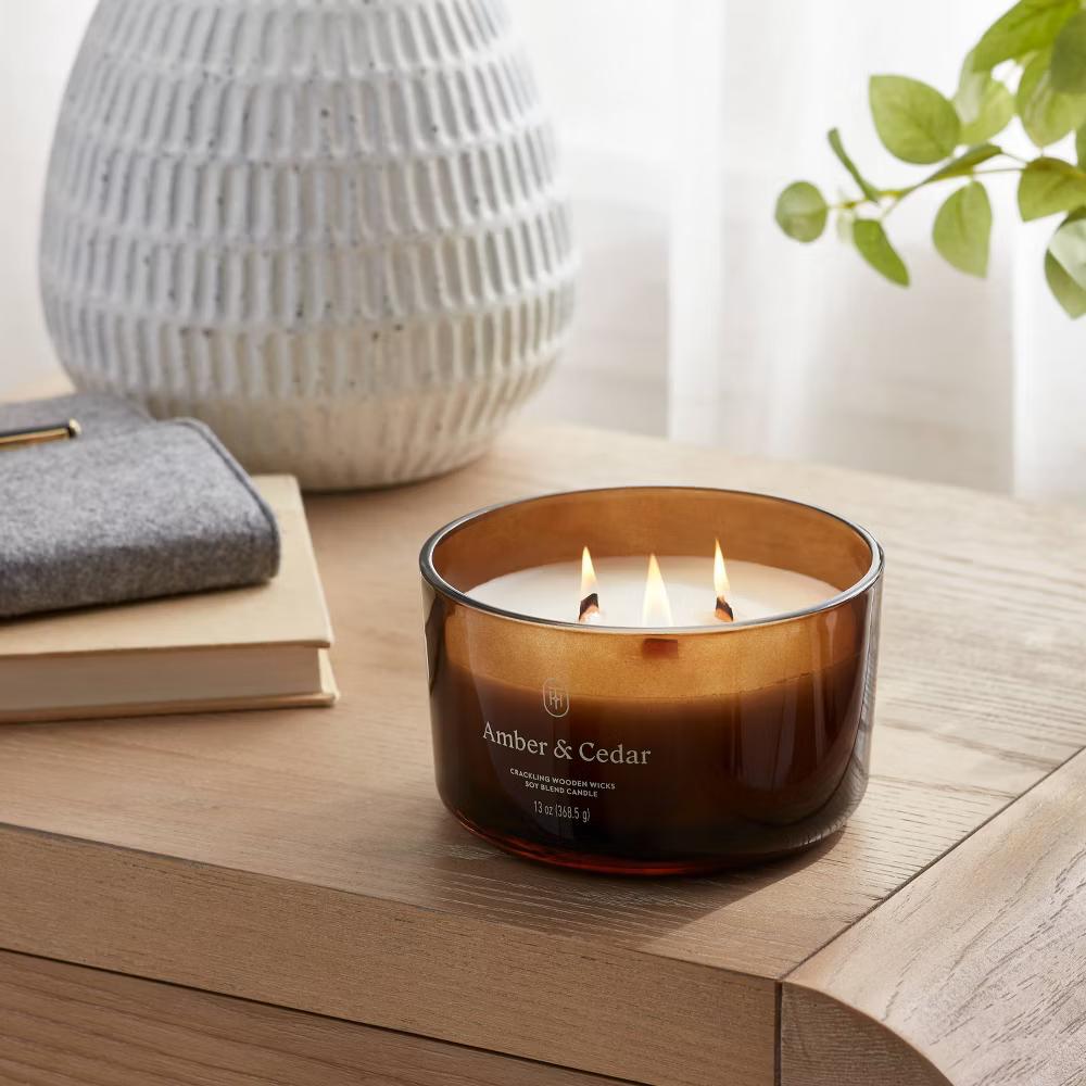 Glass Wooden Wick Jar Candle - Image 48
