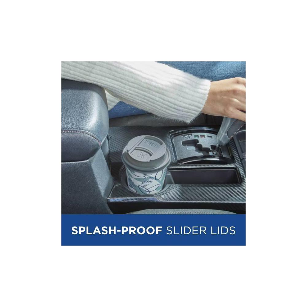 To Go Disposable Hot Cups & Lids - 18ct/16oz: Insulated paper, assorted pattern