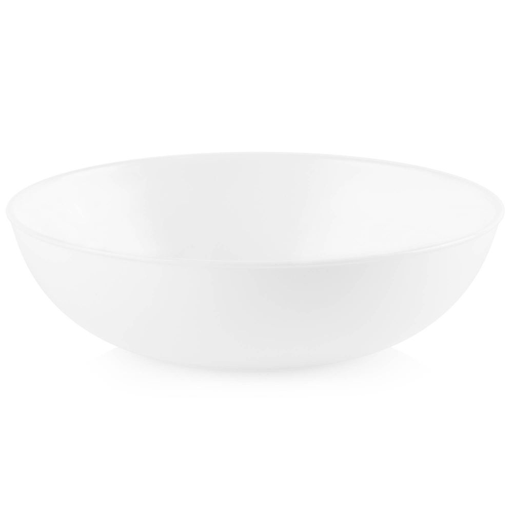 46oz Vitrelle Pasta Bowl White: Round Solid Vitrelle, 8.5" Diameter, Dishwasher-Safe, Dining Tableware for All Ages - Image 2