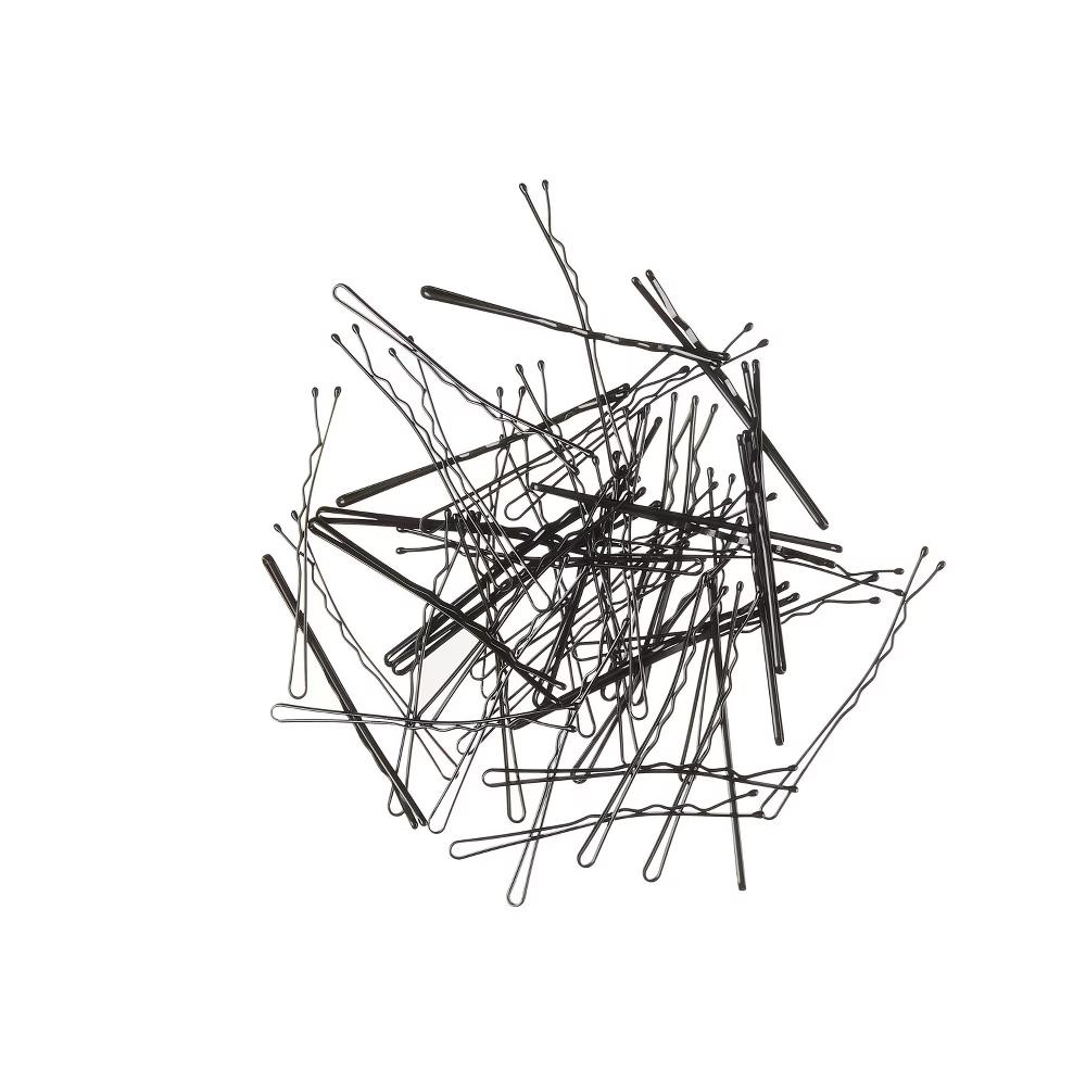 Extra Long Metal Bobby Pins - Black - Long Hair - 48pcs - Image 6