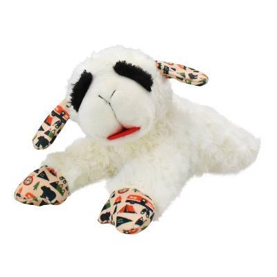 Lamb Chop with Camping pattern Dog Interactive Toy - White - Image 5