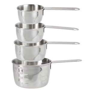 8pc Stainless Steel Measuring Cup and Spoon Set