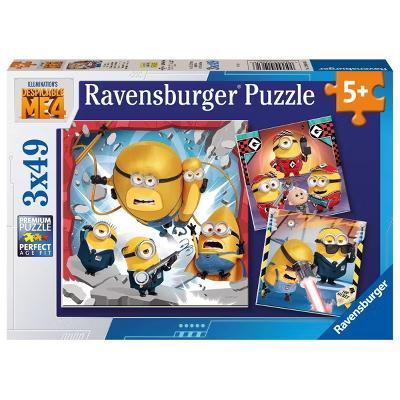 Despicable Me Jigsaw Puzzle Set - 49pc: Cardboard Kids' Pop Culture Puzzle Trio