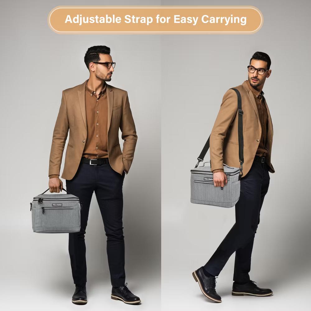 Small Insulated Lunch Bag for Men Women Kid, 7.8L Leakproof Thermal Reusable Lunch Cooler Tote Bag, Adult Insulated Lunch Box - Image 21
