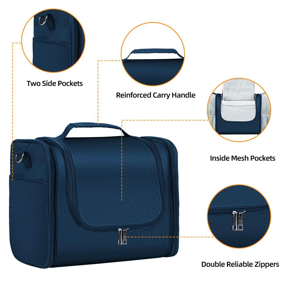 Large Capacity Toiletry Bag for Women and Men, Hanging Toiletry Organizer Cosmetics Makeup Bag - Image 25