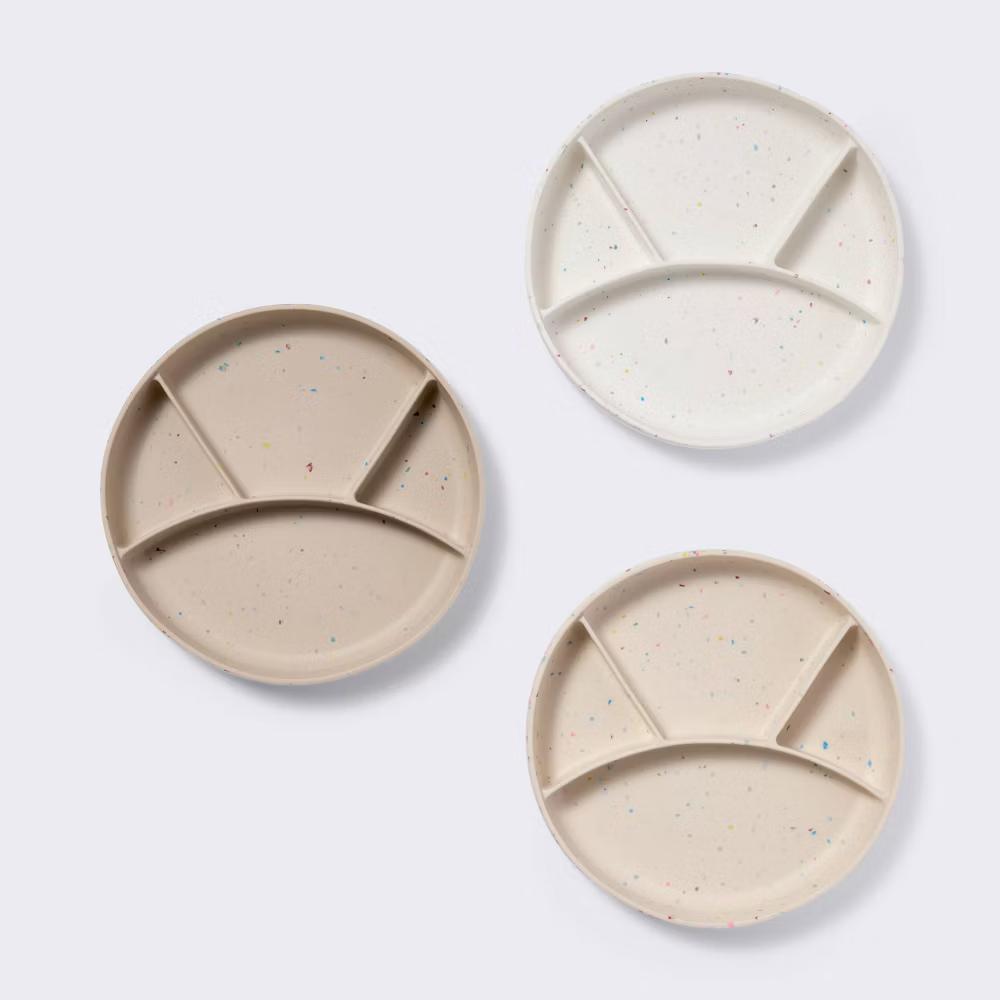 Silicone Suction Divided Plates - 3pk - Image 7