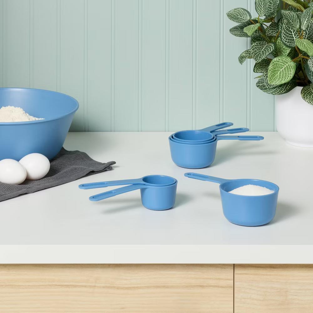 6pc Measuring Cup Set Blue - Image 2