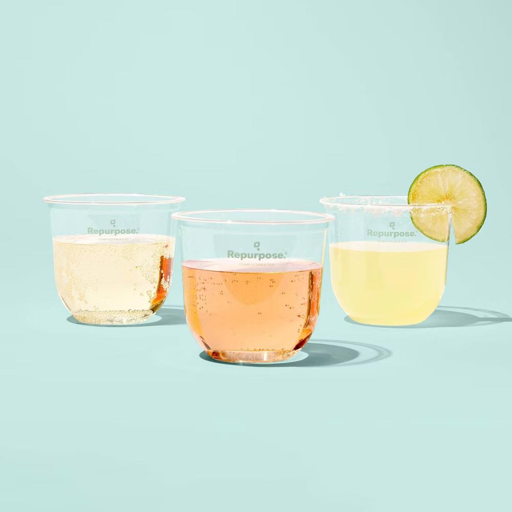 Repurpose Compostable Stemless Disposable Cups - 12oz/20ct - Image 3