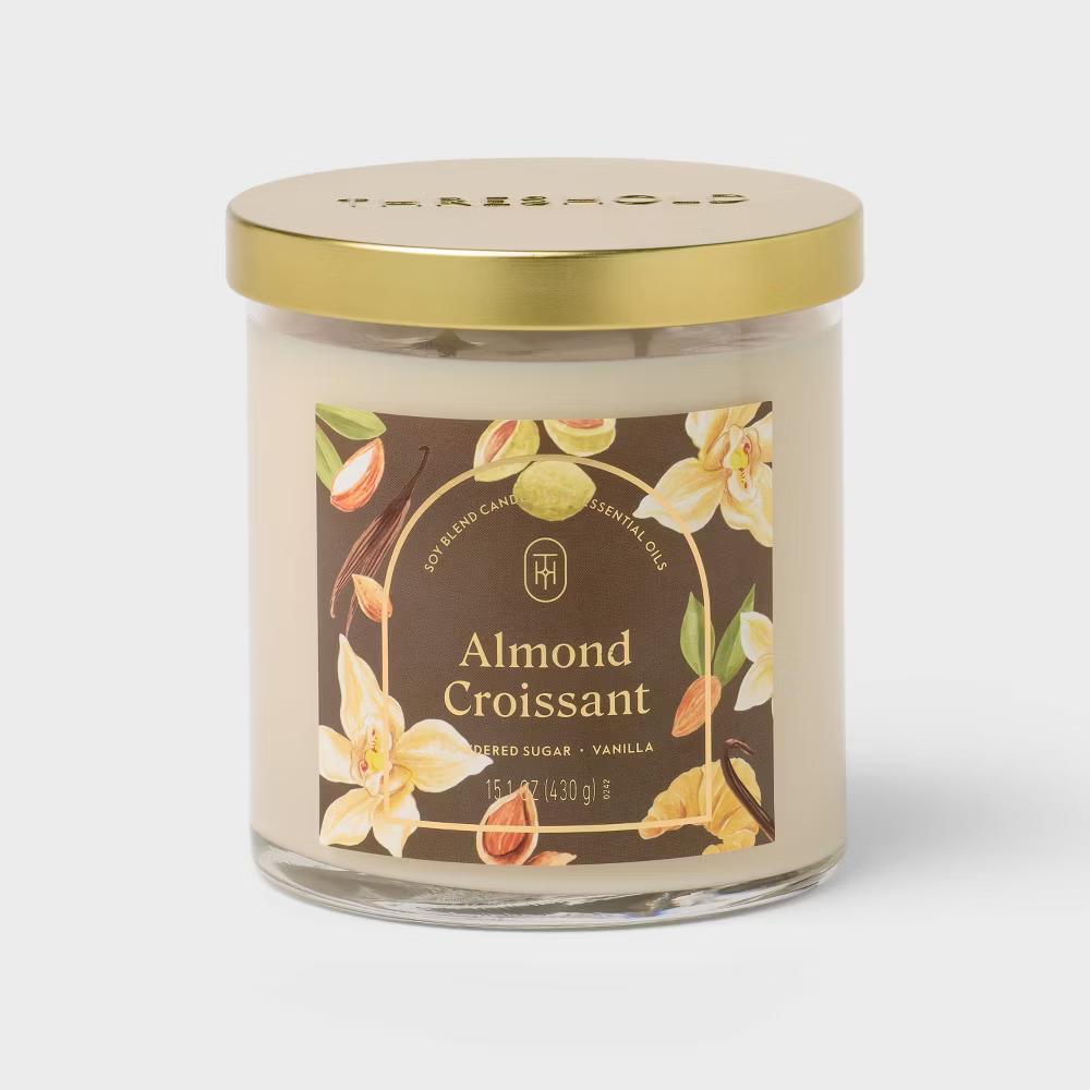 2 Wick Glass Jar Candle with Lid 15.1oz - Image 2