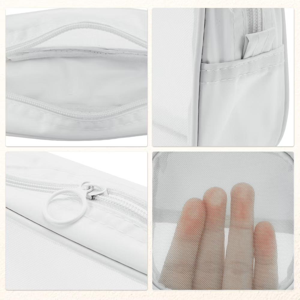 Travel Mesh Makeup Bag with Zipper 3 Pcs - Image 15