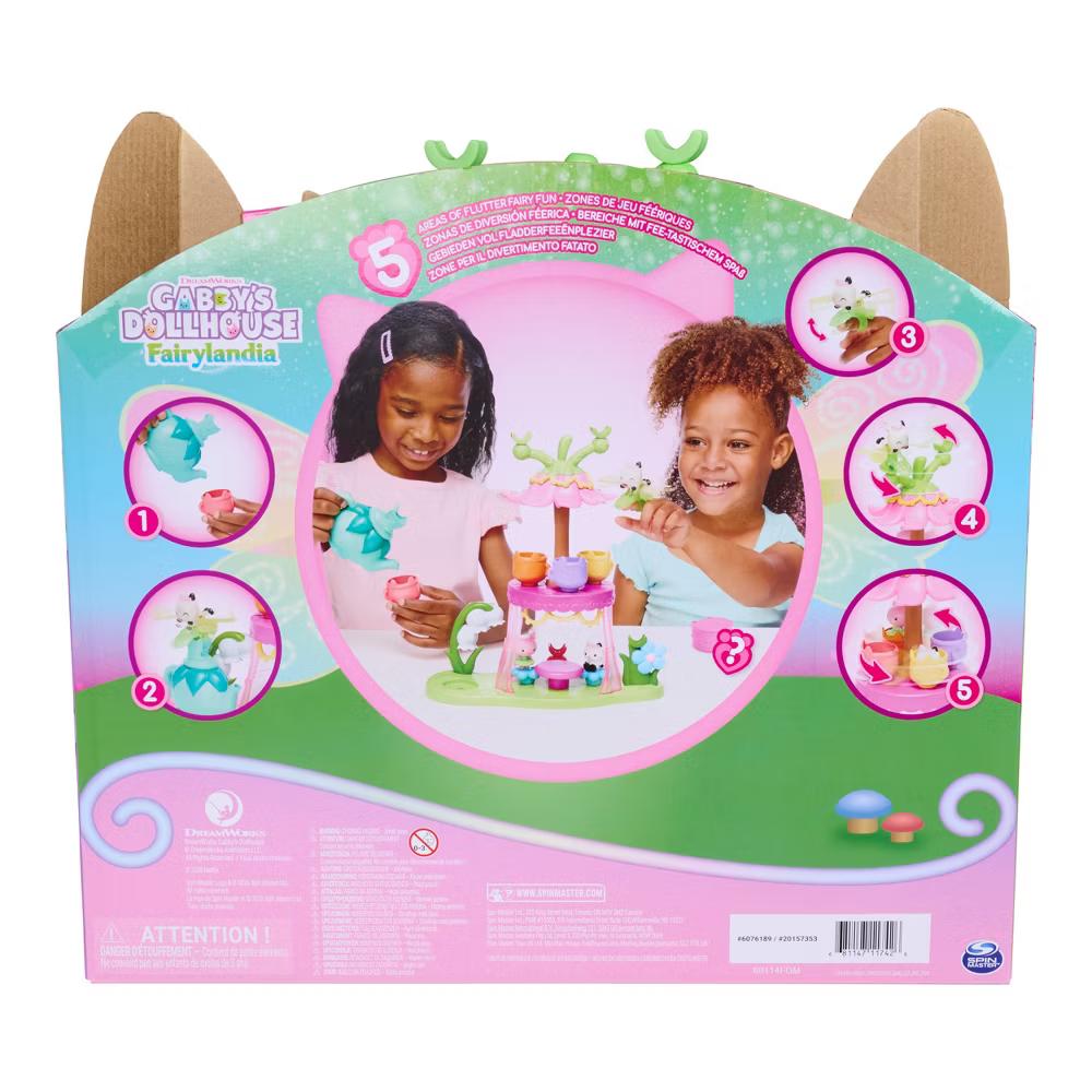 Gabby's Dollhouse Fairylandia Flutter-riffic Tea Party Playset - Image 2
