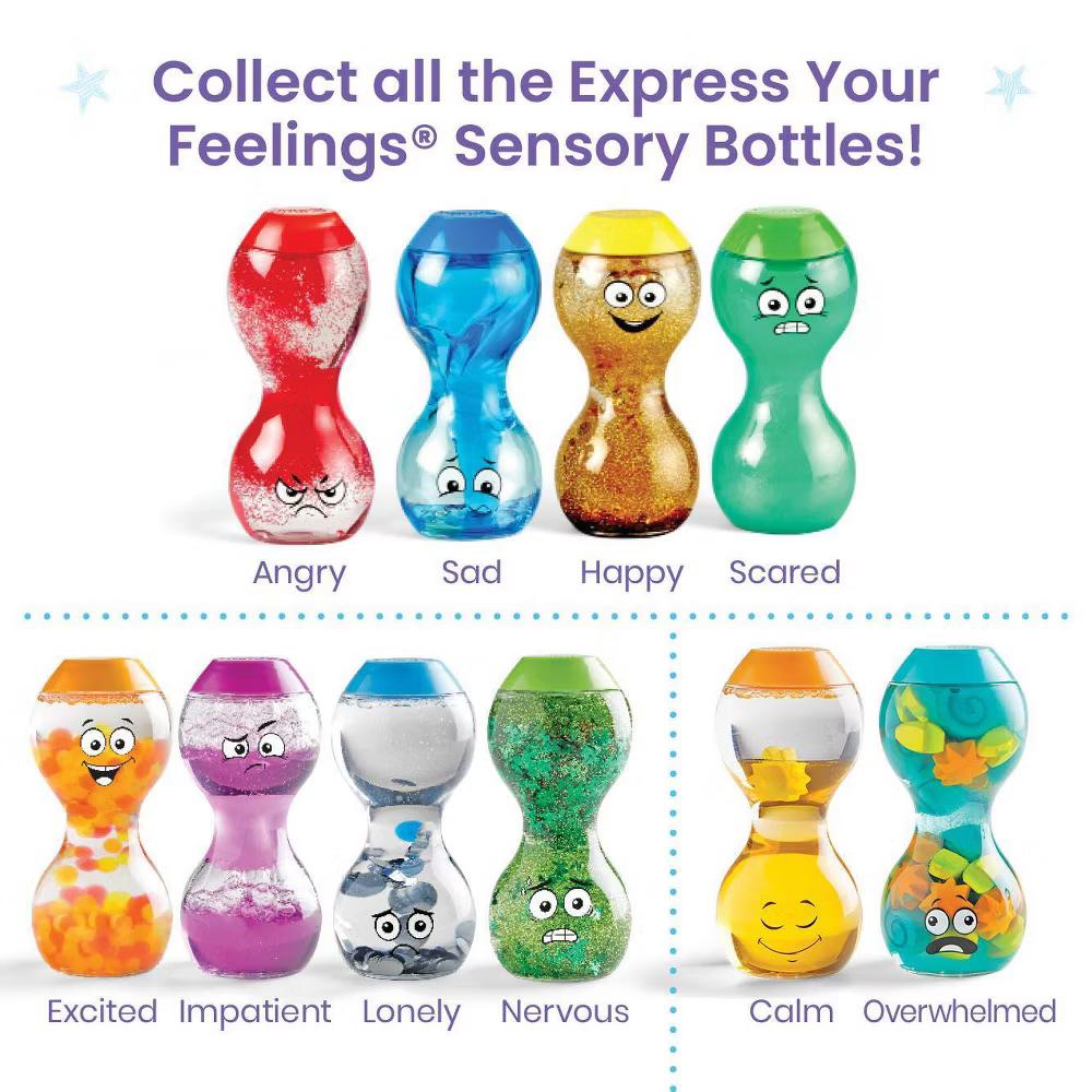 Hand2Mind 4pk Express Your Feelings Bottles, Teacher Supplies - Image 7