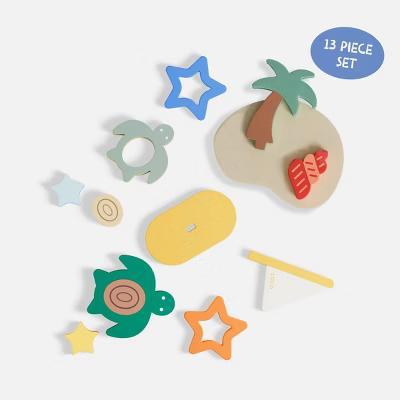 Lalo Foam Baby Bath Toy - Tropical Island - Image 5