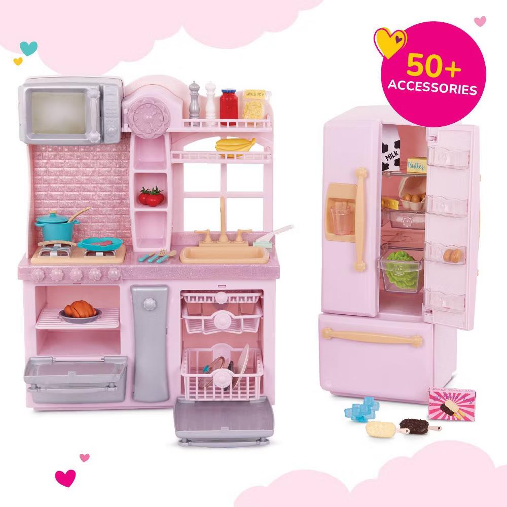 Light-Pink Gourmet Kitchen & Play Food Accessory Set for 18" Dolls - Image 10