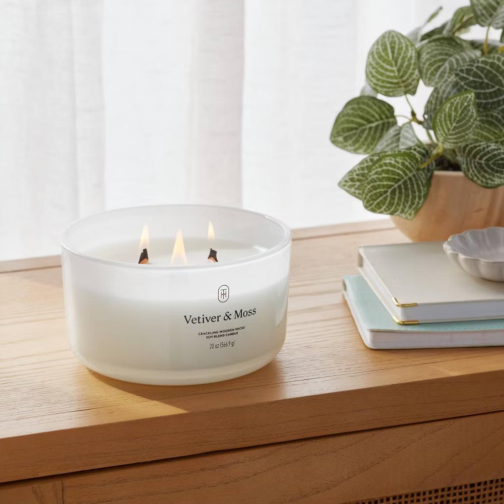 Glass Wooden Wick Jar Candle - Image 129