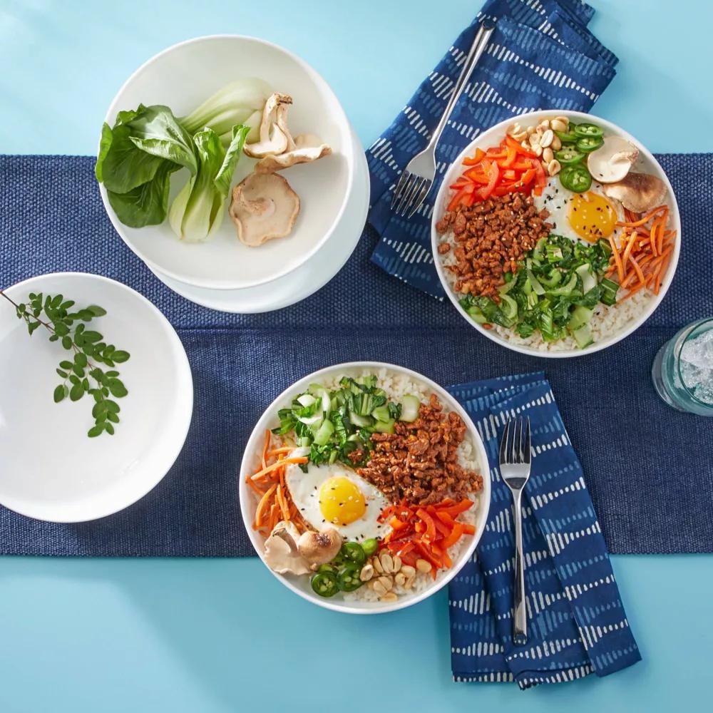 46oz Vitrelle Pasta Bowl White: Round Solid Vitrelle, 8.5" Diameter, Dishwasher-Safe, Dining Tableware for All Ages