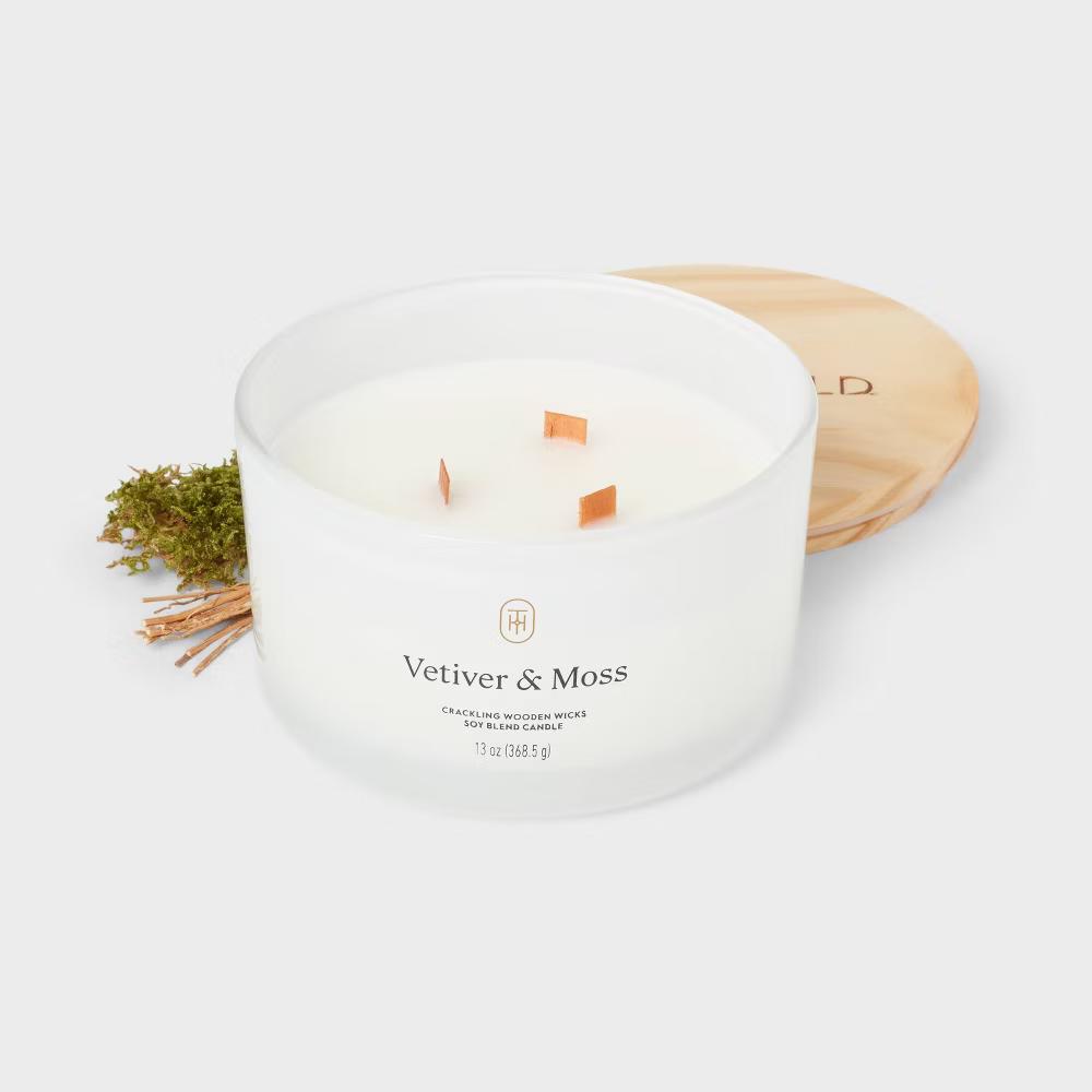 Glass Wooden Wick Jar Candle - Image 82