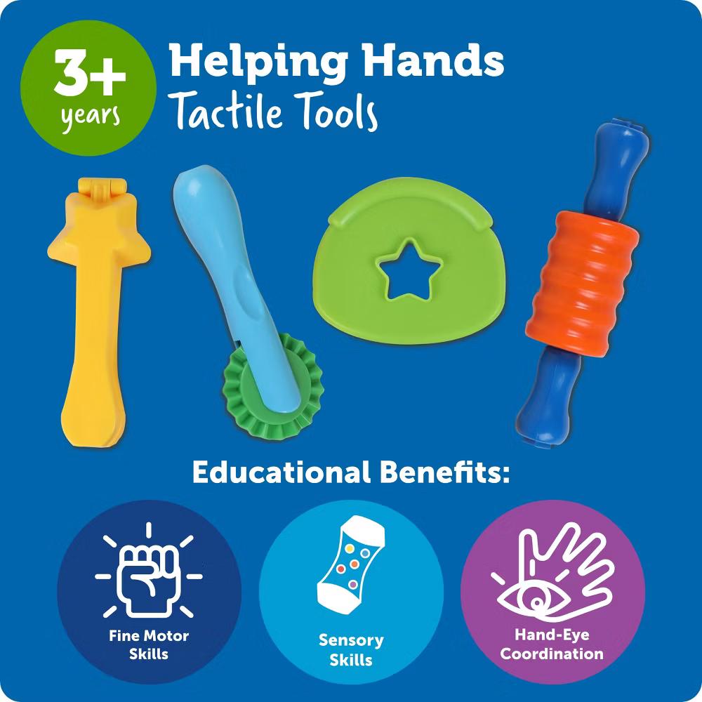 Helping Hands Tactile Tools: Sensory Development Toy for Babies and Toddlers, Plastic, 4 Pieces - Image 4
