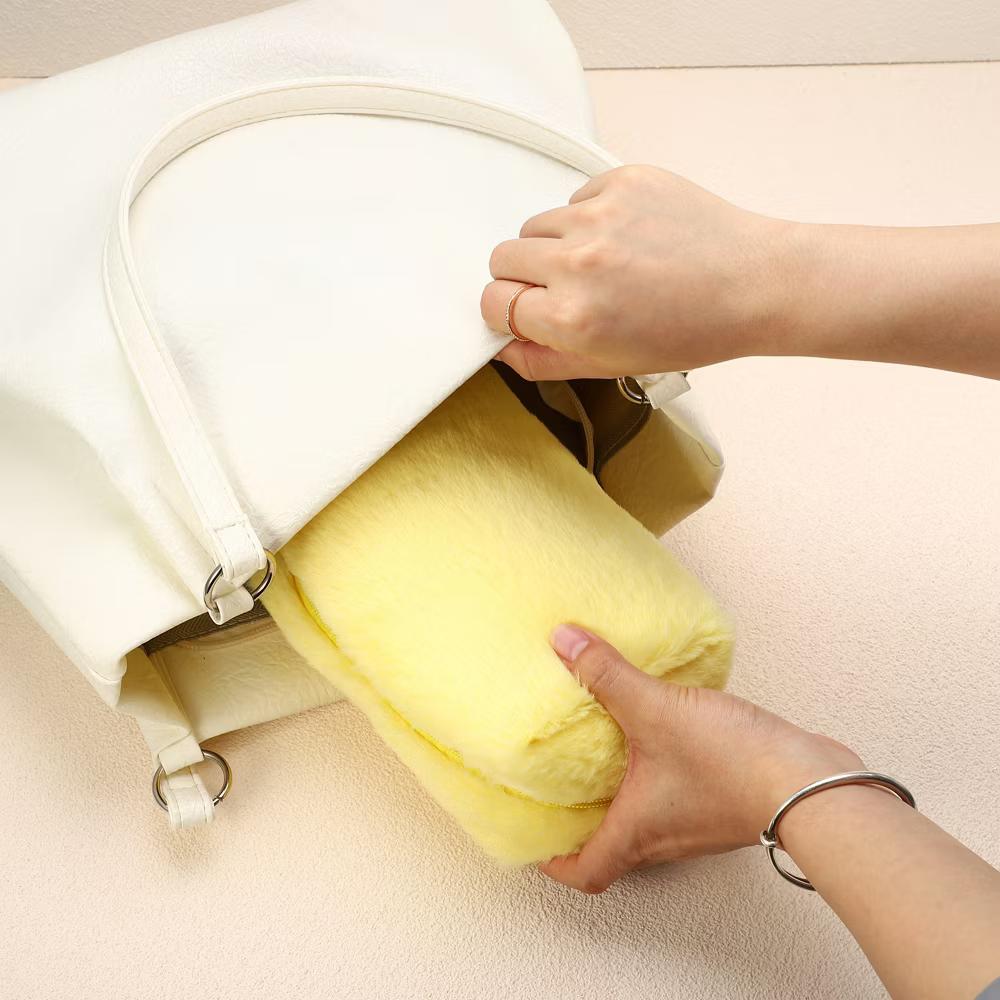 Cosmetic Travel Zipper Multi-functional Small Plush Makeup Bag 1 Pc - Image 29