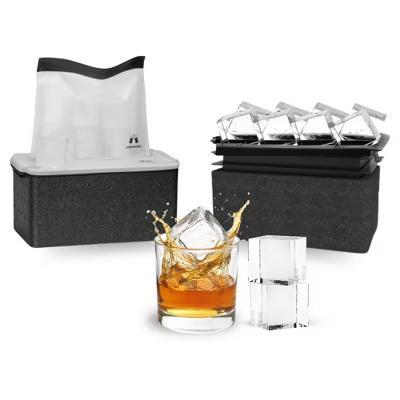 Lemonsoda Crystal Clear Ice Cube Maker Tray - Eight 2" Squares Ice Cube Mold - Image 4