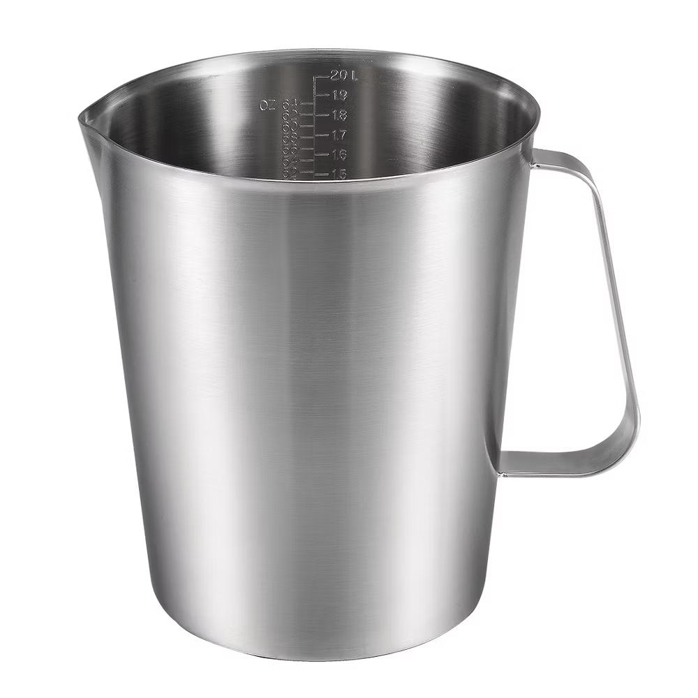 Measuring Cup Including ML Scale Ounce Scale Stainless Steel Graduated Beaker with Handle for Lab Kitchen liquids - Image 6