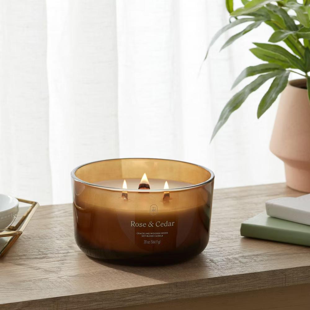 Glass Wooden Wick Jar Candle - Image 120