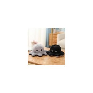 Link Moody Reversible Emotion Octopus Plushie Sad/Happy Express Your Emotions Moody Plush Toy Sensory Fidget Toy for Stress Relief