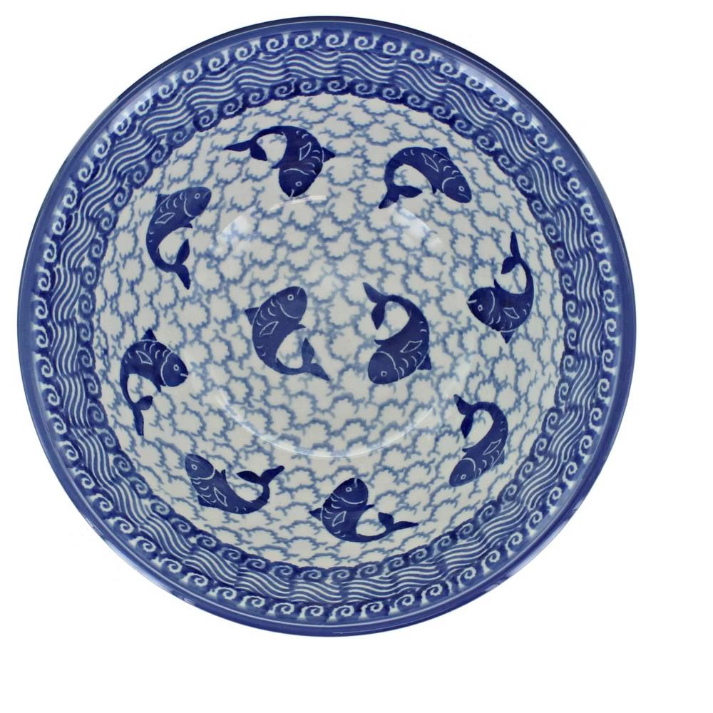 Blue Rose Polish Pottery Ceramika Artystyczna Cereal Bowl - Image 25