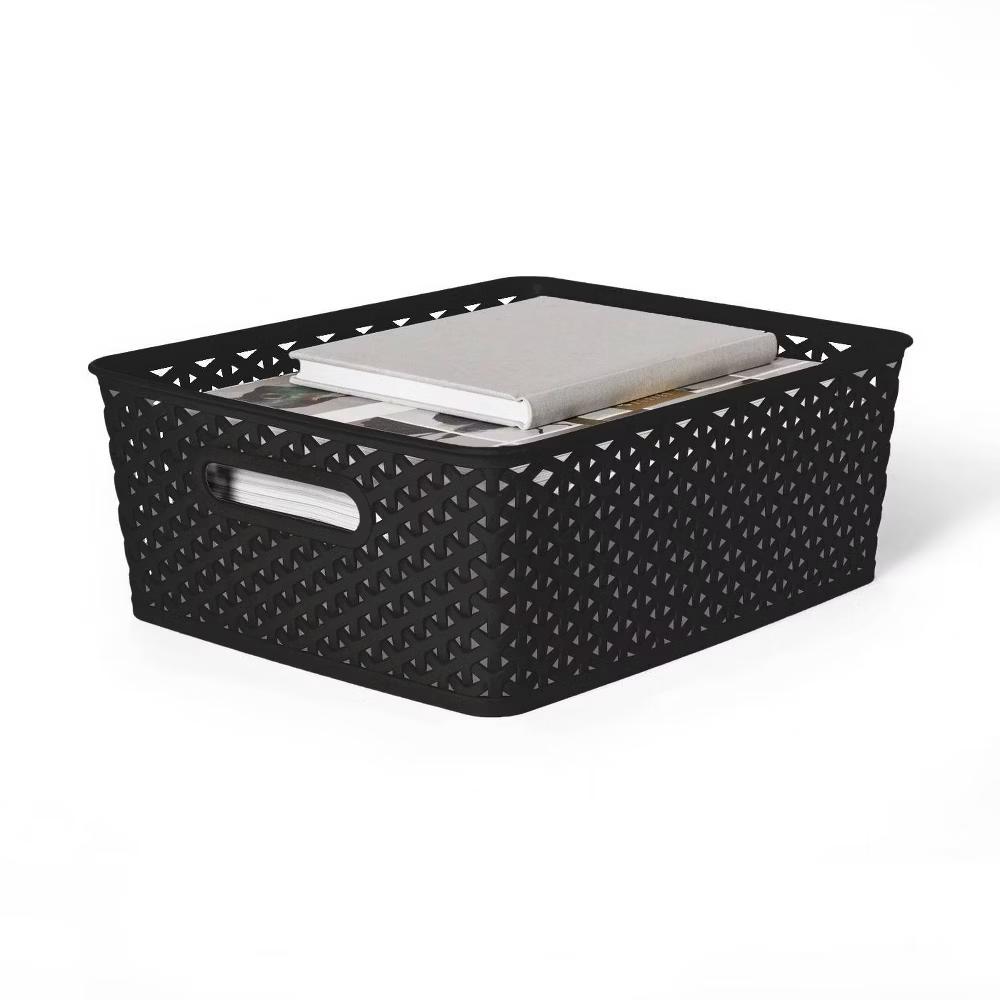 Y-Weave Medium Decorative Storage Basket - Image 7